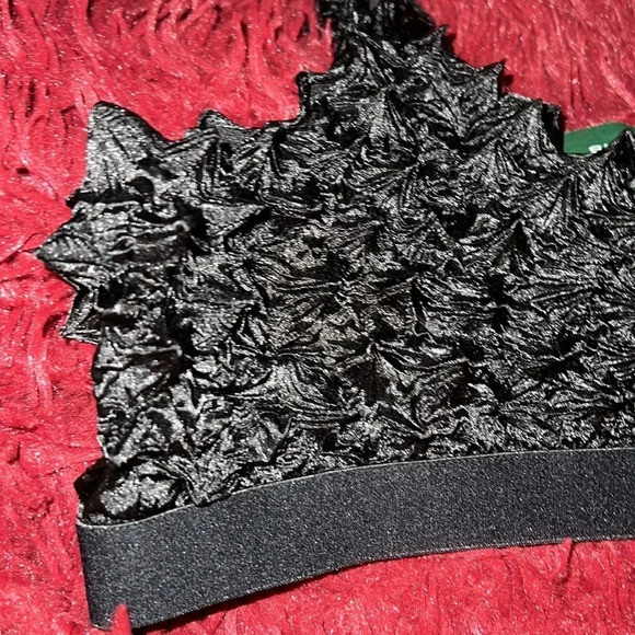 Simmons Black hot & Delicious Waffle textured Bralette Sz M - Picture 12 of 15